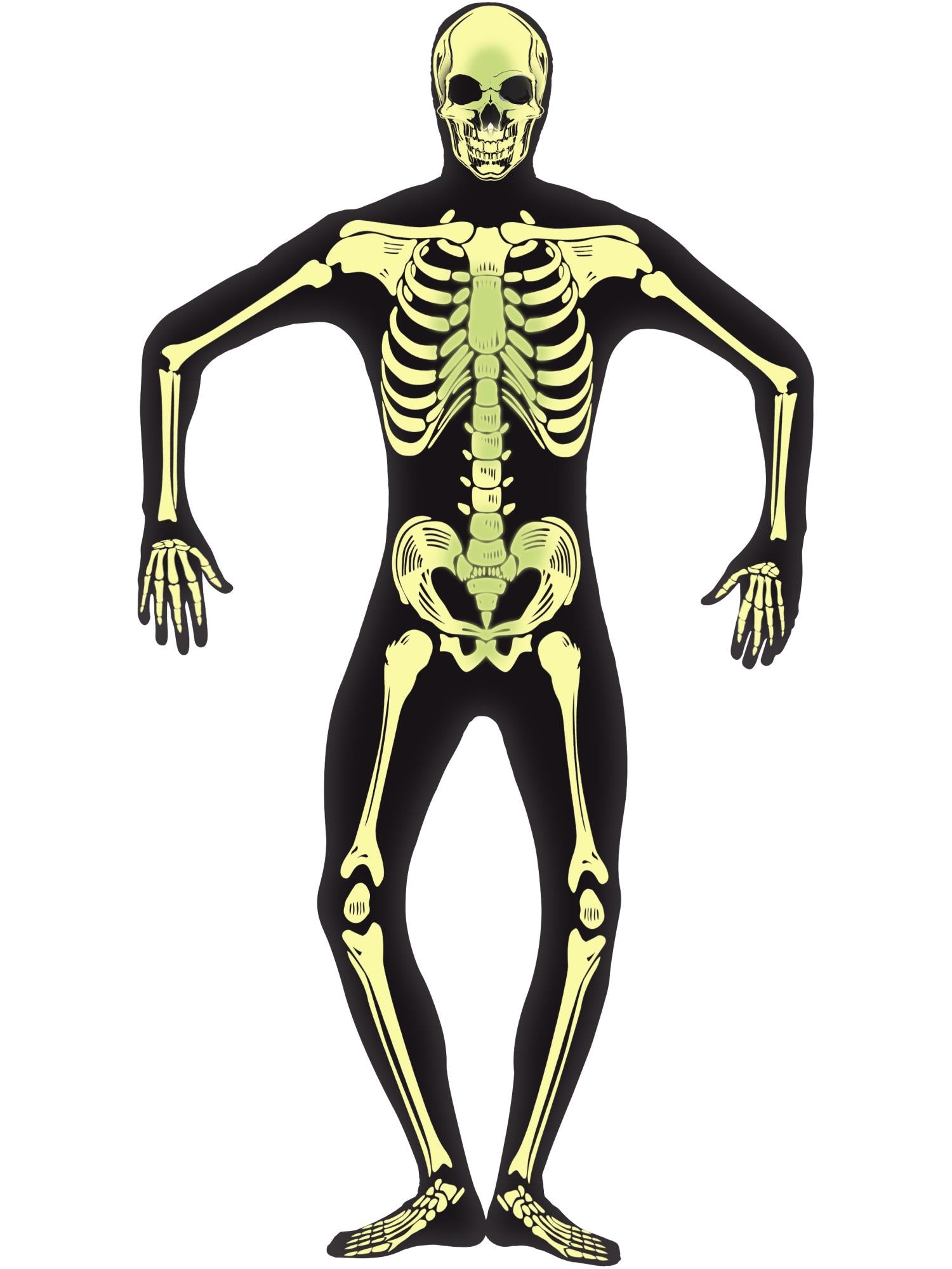 Skeleton Costume - GID, Second Skin