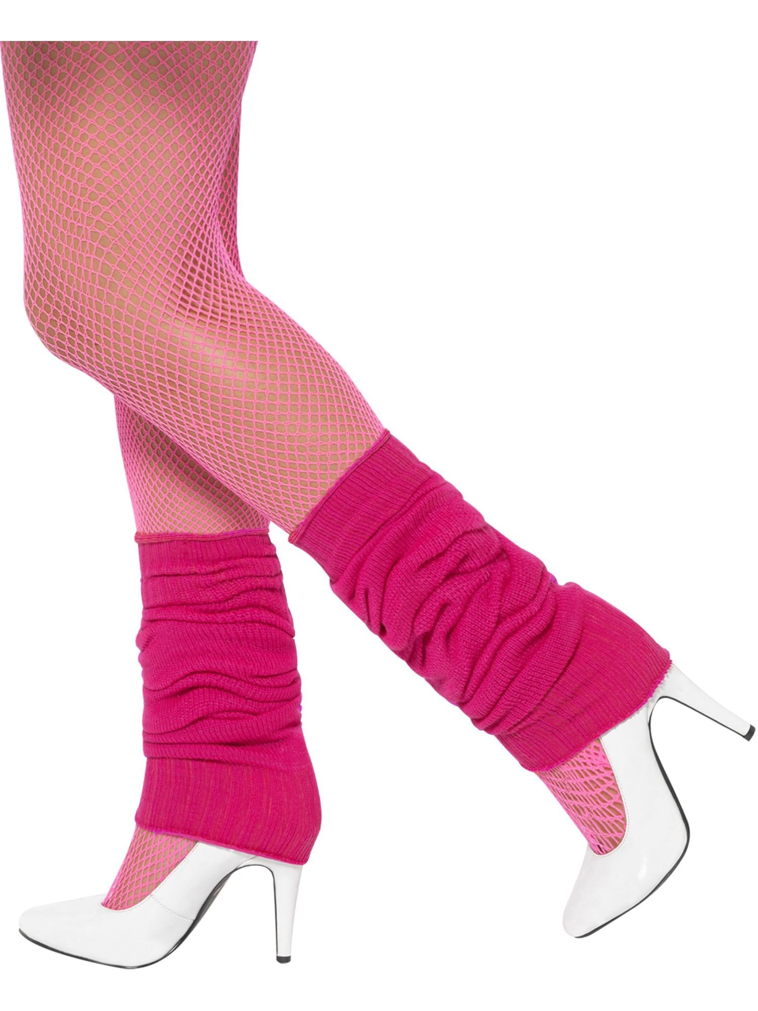 Leg warmers neon pink