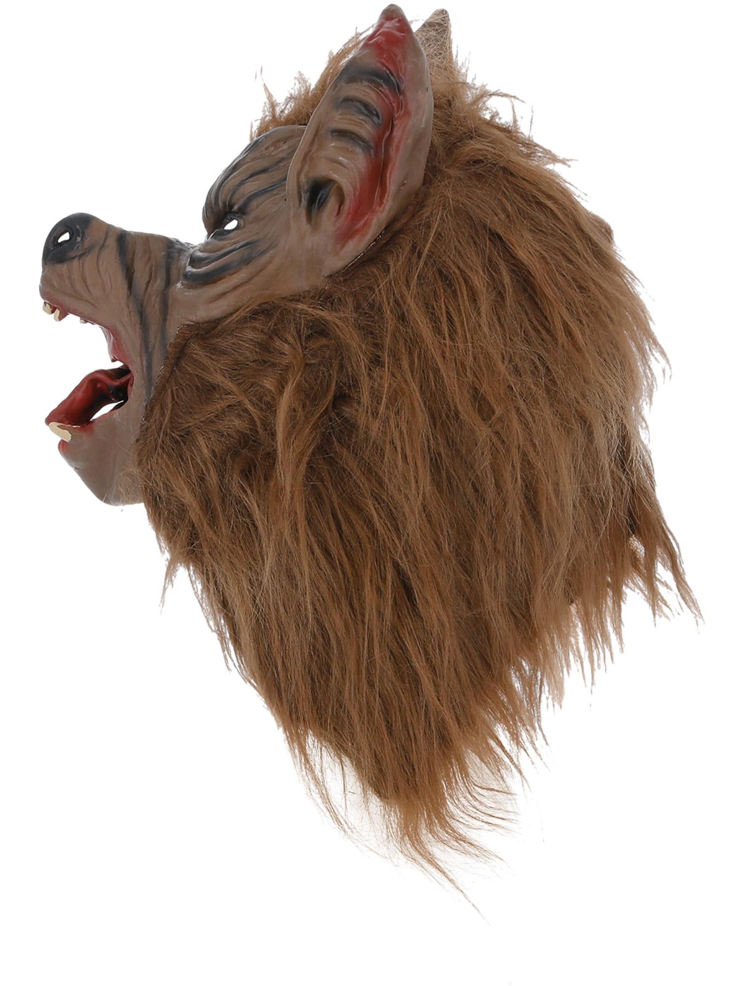 Wolf Mask Brown Overhead
