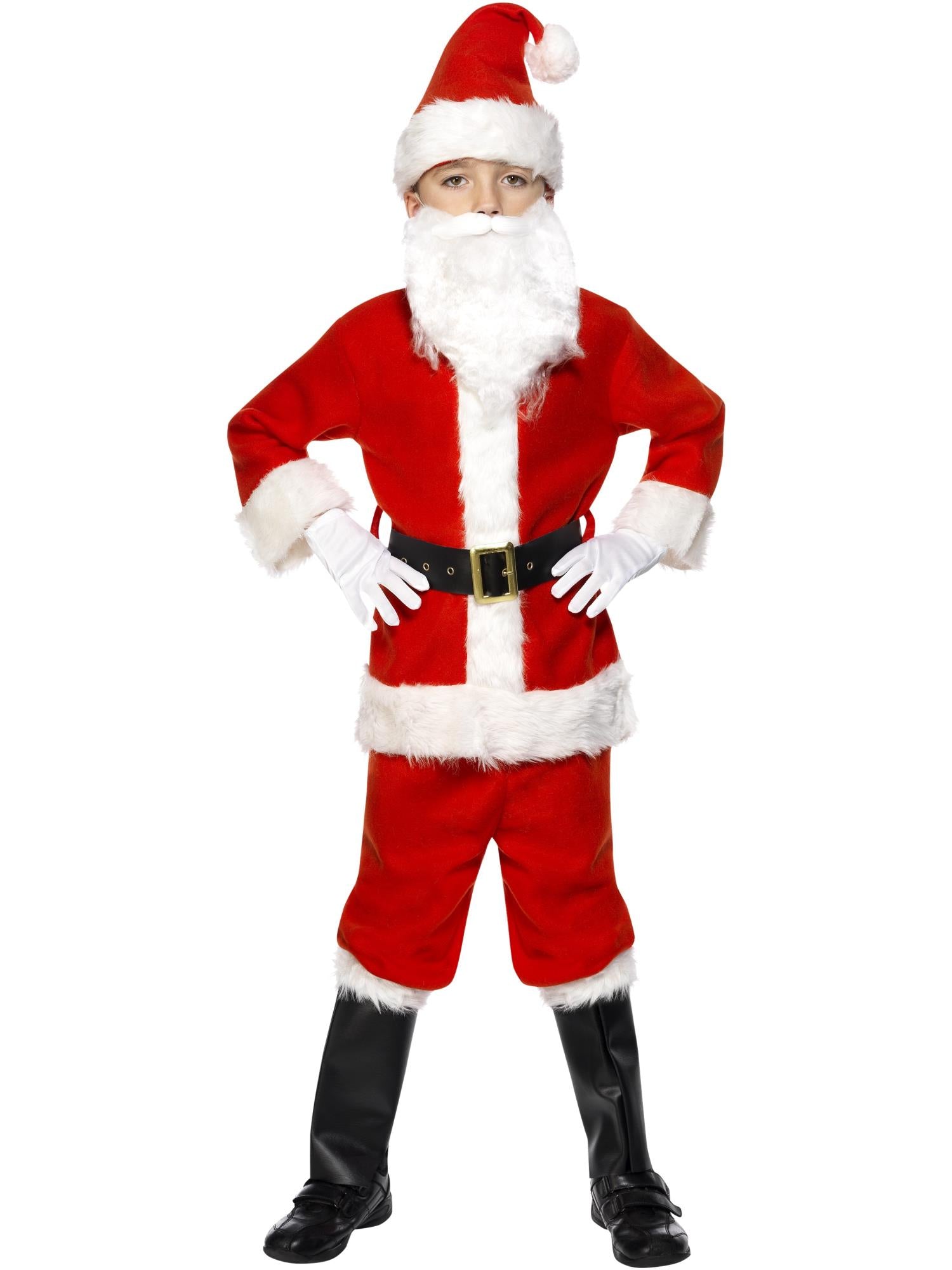 Santa Delux Boy Costume(M)