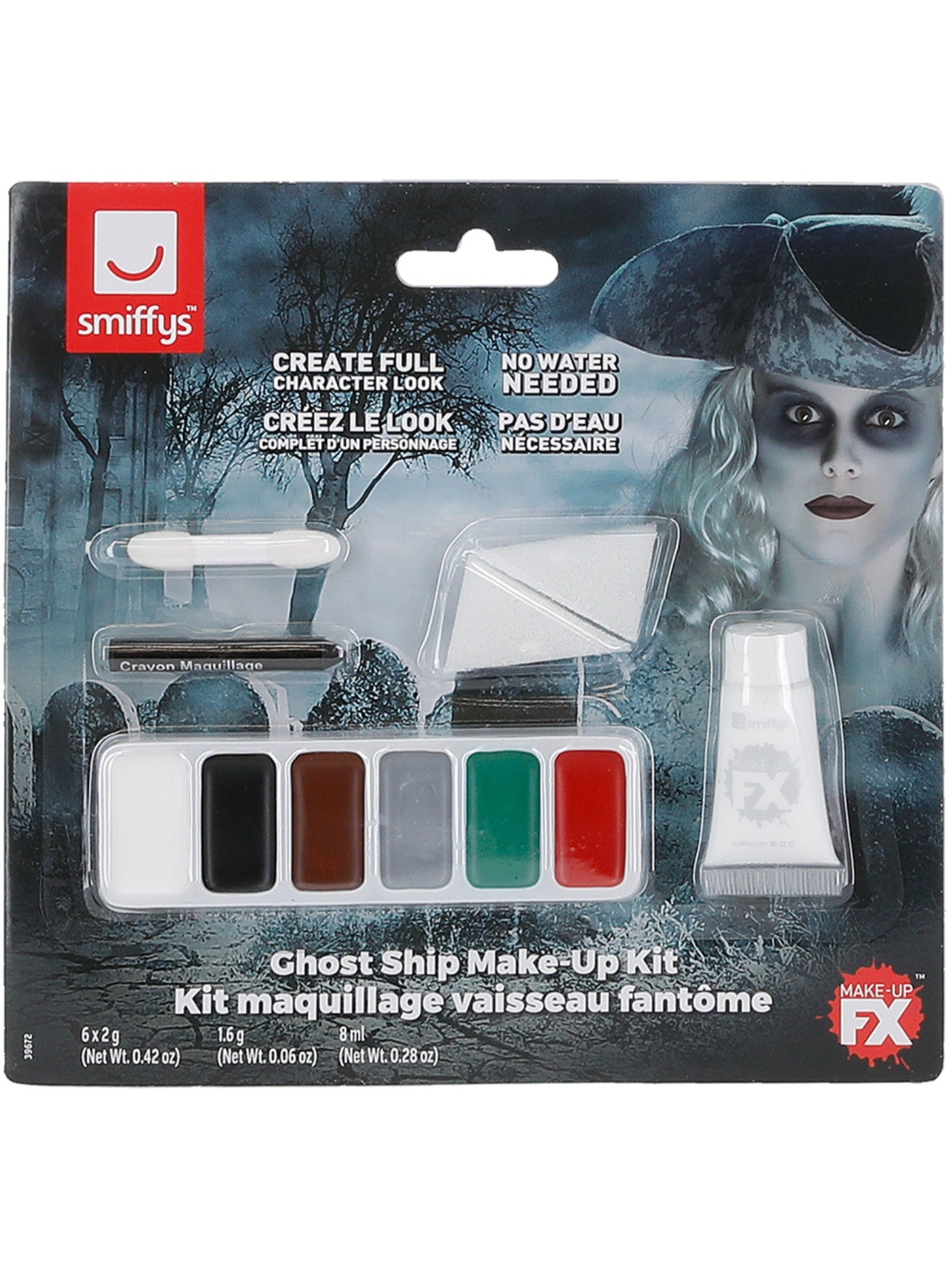 Smiffys Ghost Ship Make Up Kit - 39672