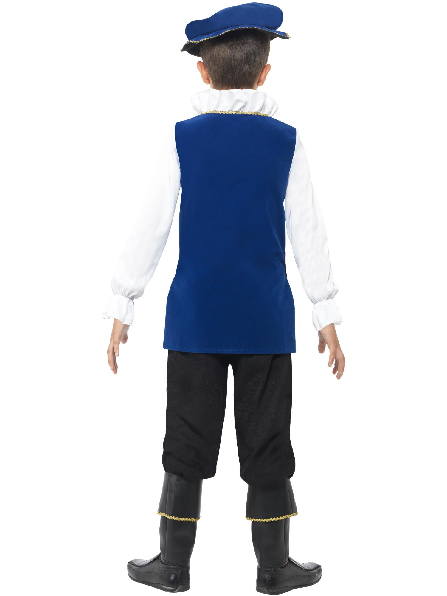 Tudor Boy Costume, Royal Blue