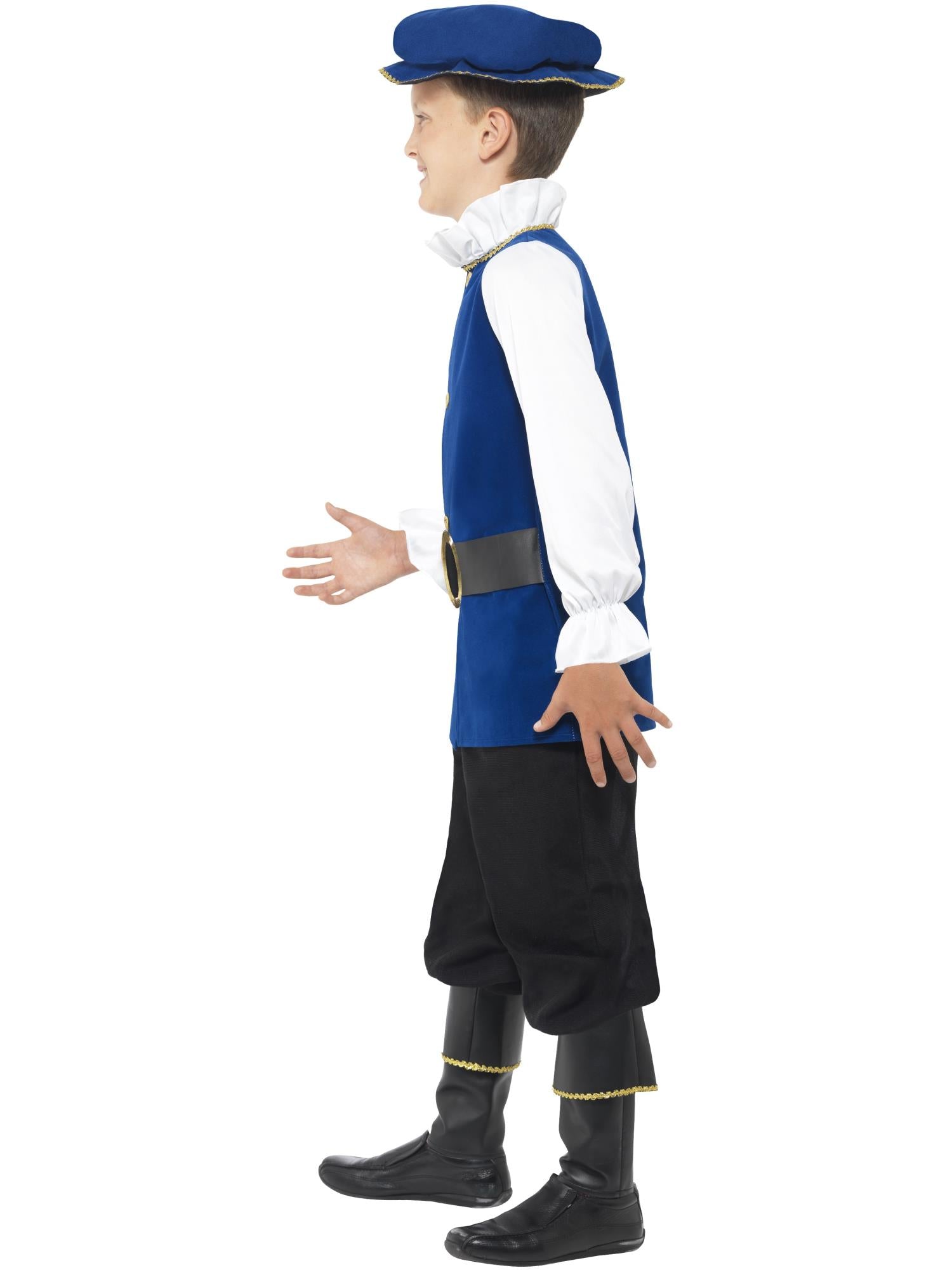 Tudor Boy Costume, Royal Blue