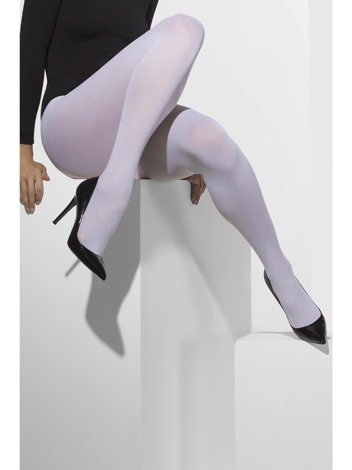 Opaque White Tights
