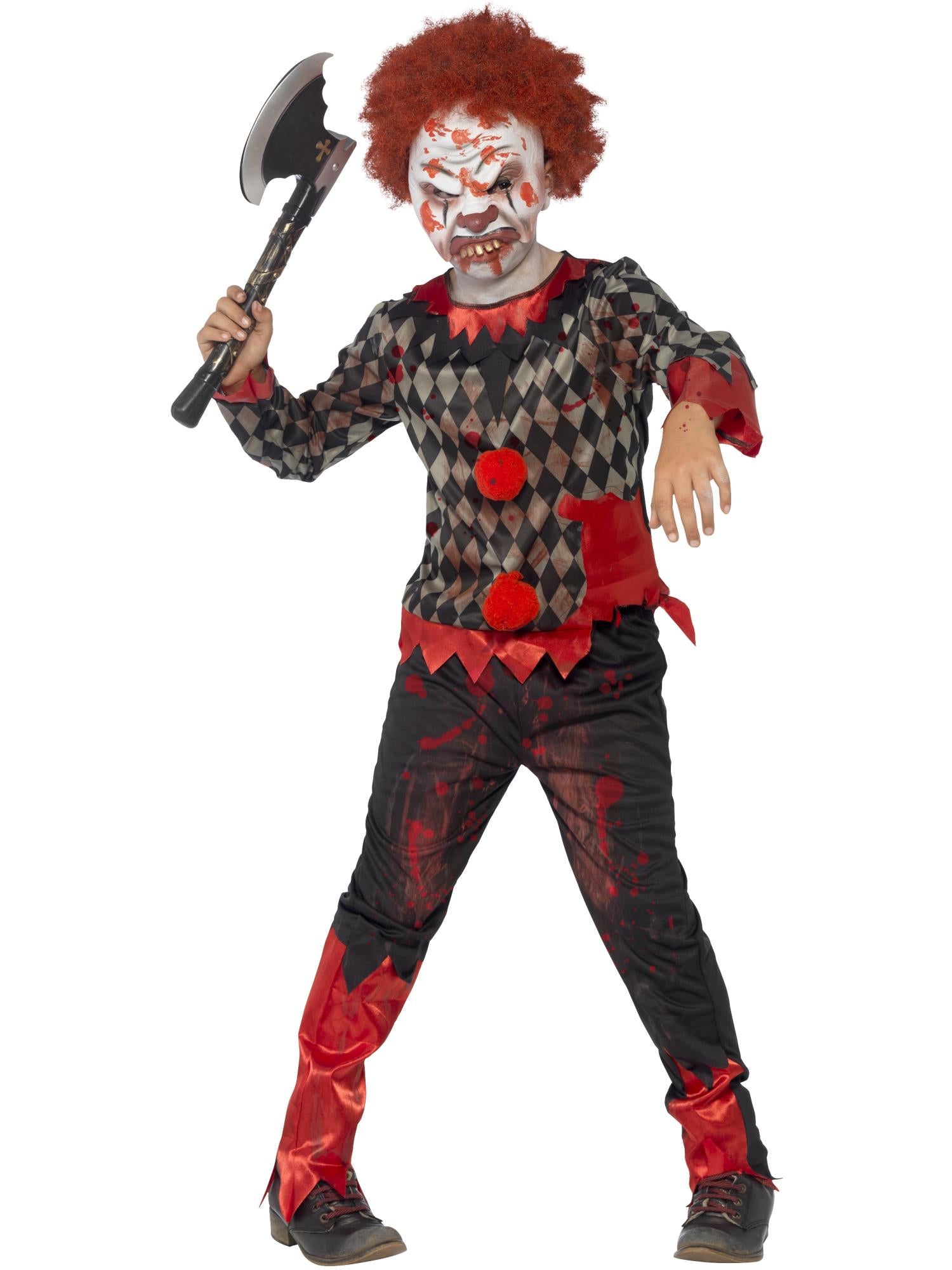 Zombie Clown Child Boy's Costume
