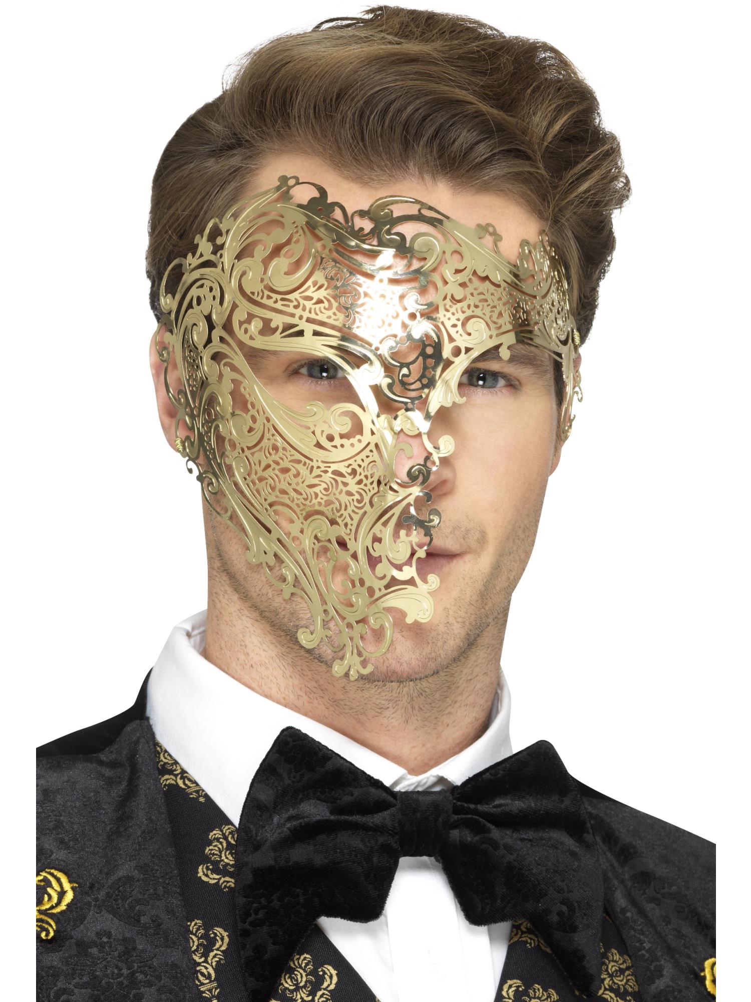 Smiffys Deluxe Metal Filigree Phantom Mask - 48164