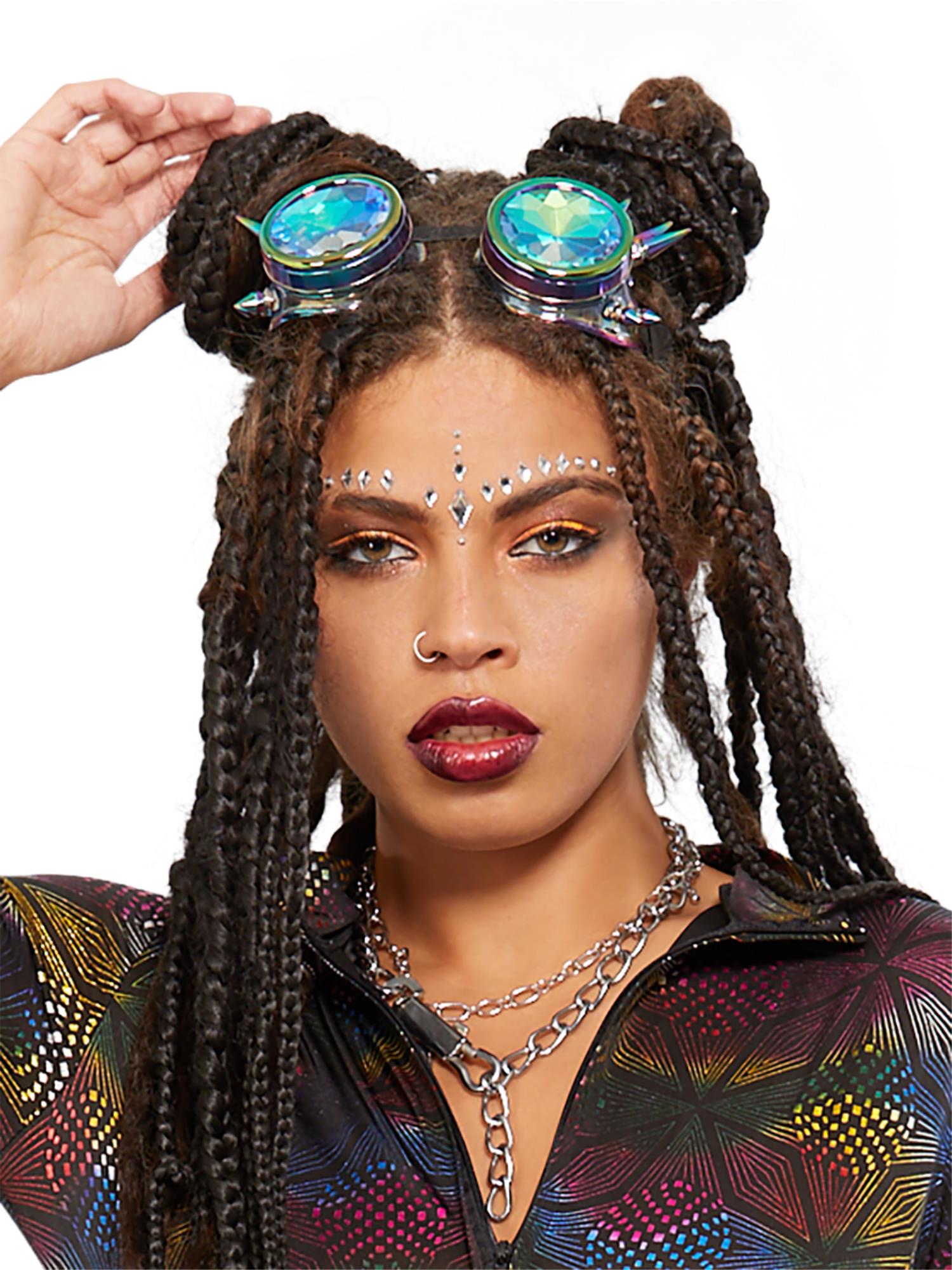 Fever Studded Rainbow Festival Goggles