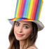 Deluxe Pride Rainbow Stripe Top Hat