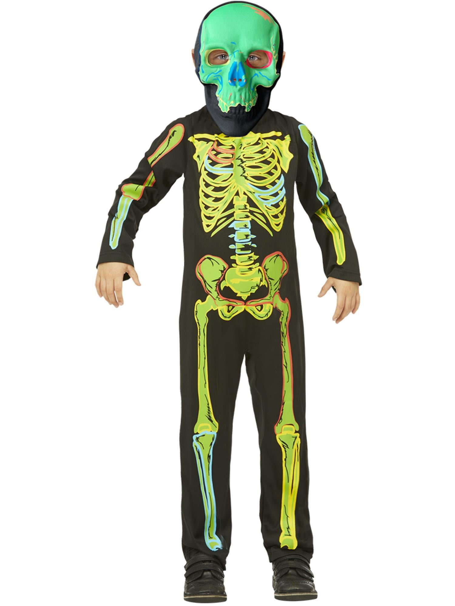 Neon Skeleton Glow in the Dark Costume