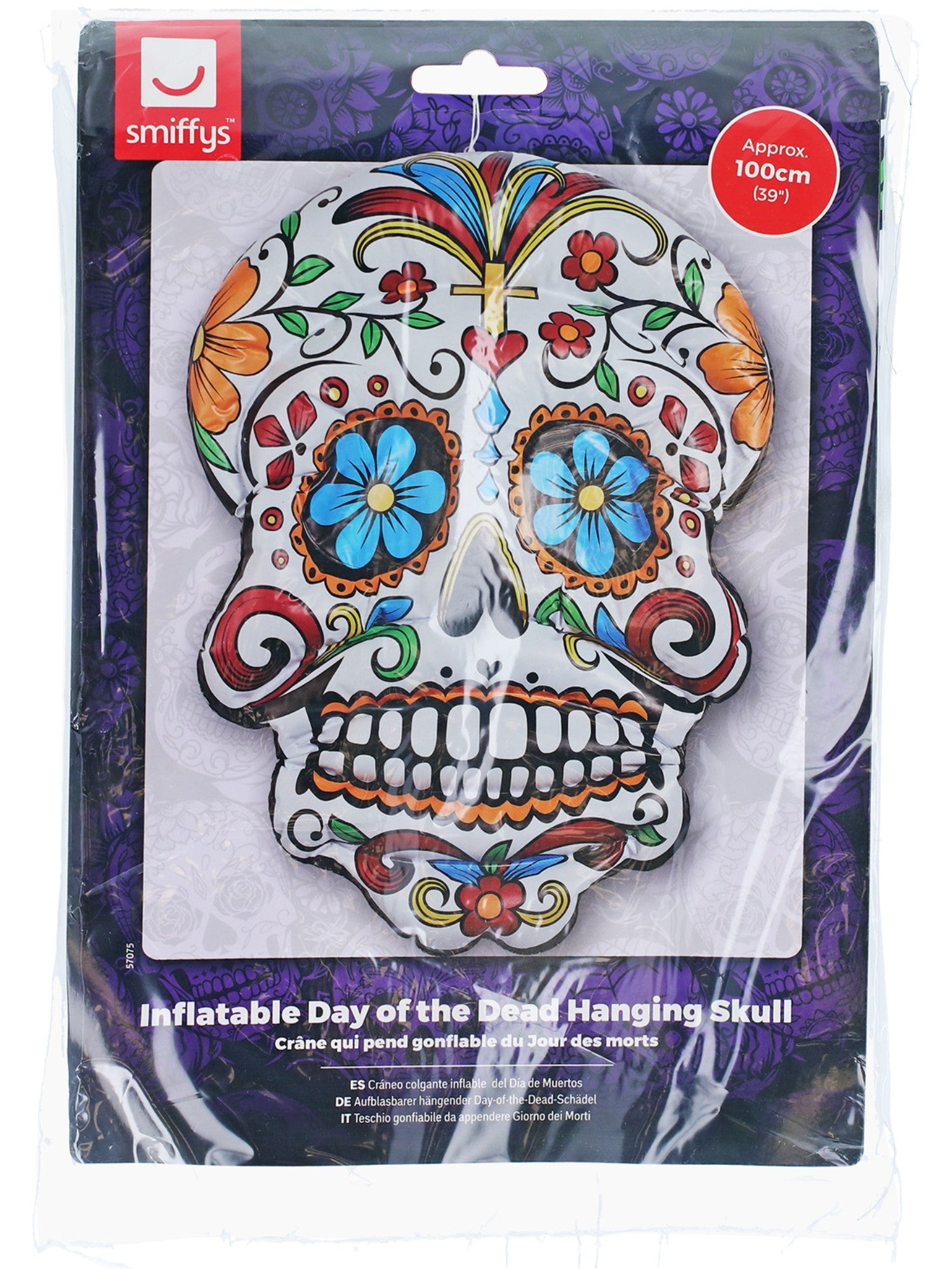 Smiffys Inflatable Day of the Dead Hanging Skull - 57075