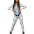 Fever Miss Whiplash Mirror Holographic Costume