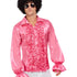 60s Ruffled Shirt, Hot Pink