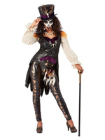 Womens Deluxe Voodoo Witch Doctor Costume, Black