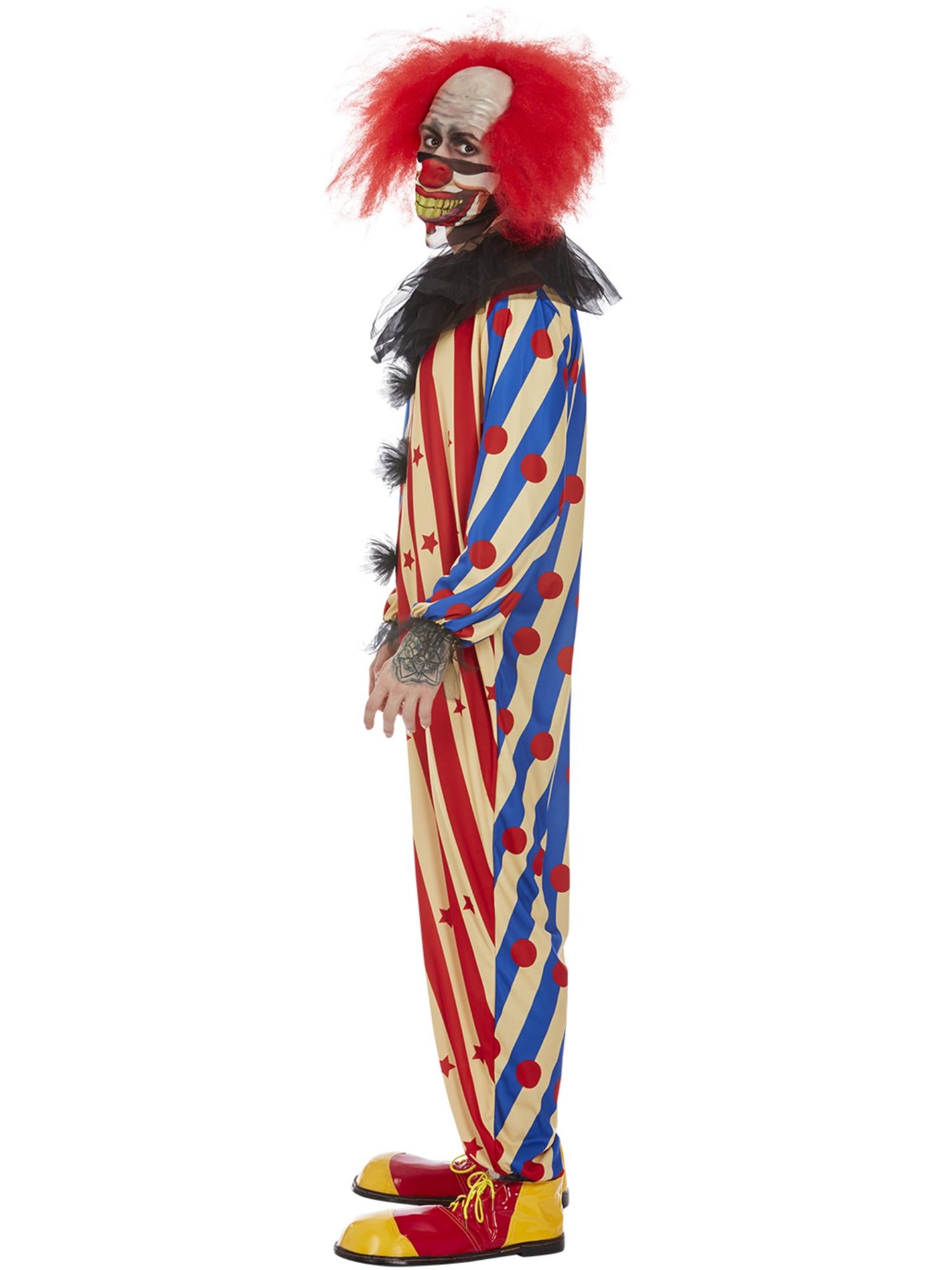 Creepy Clown Costume, Mens