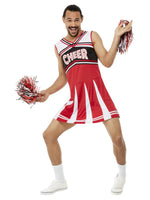 Give Me A...Cheerleader Mens Costume, White & Red