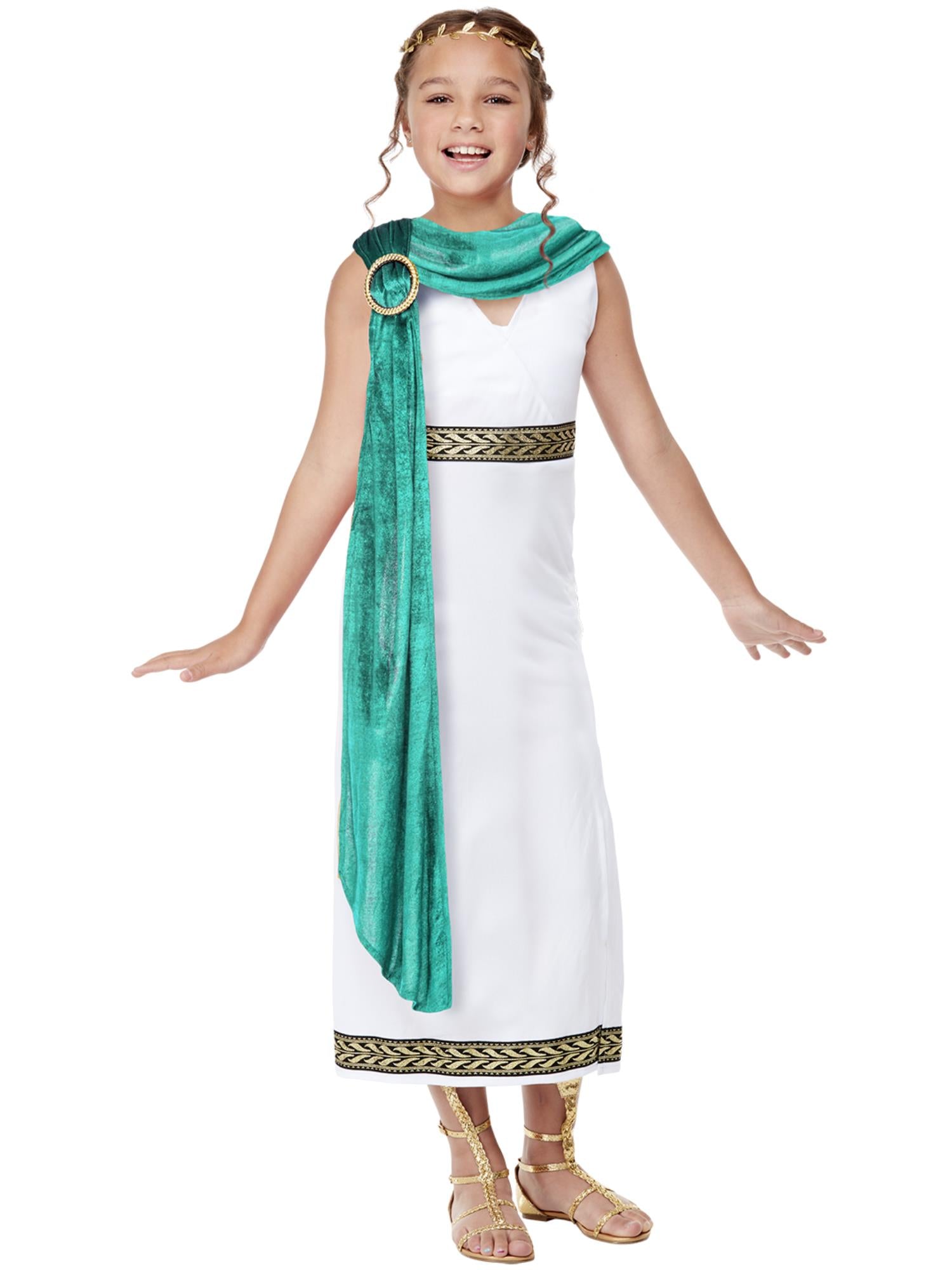 Girls Deluxe Roman Empire Toga Costume