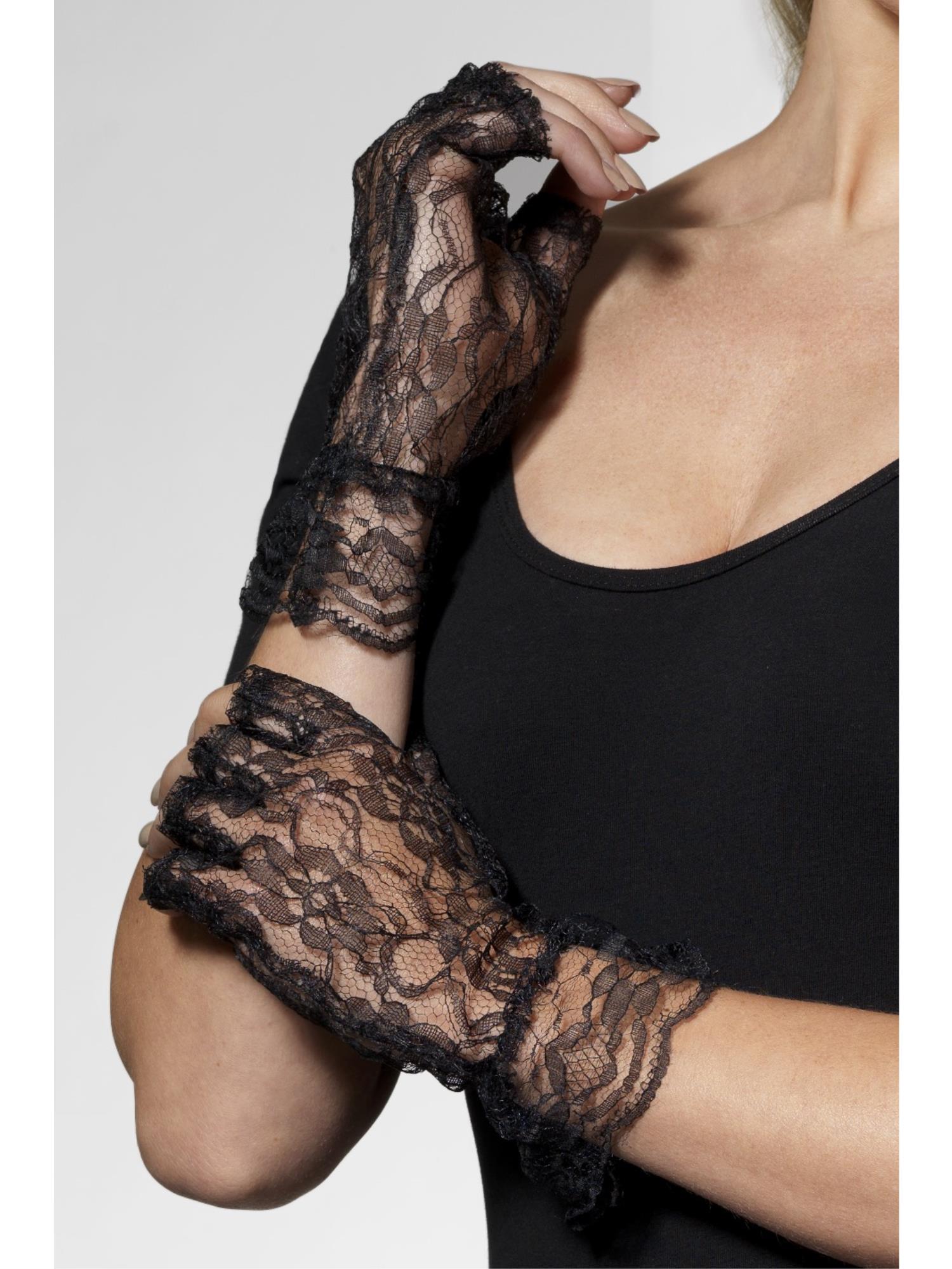Gloves Short Blacklace Fingerless