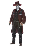 Deluxe Dark Spirit Western Cowboy Costume, Burgundy Alternate