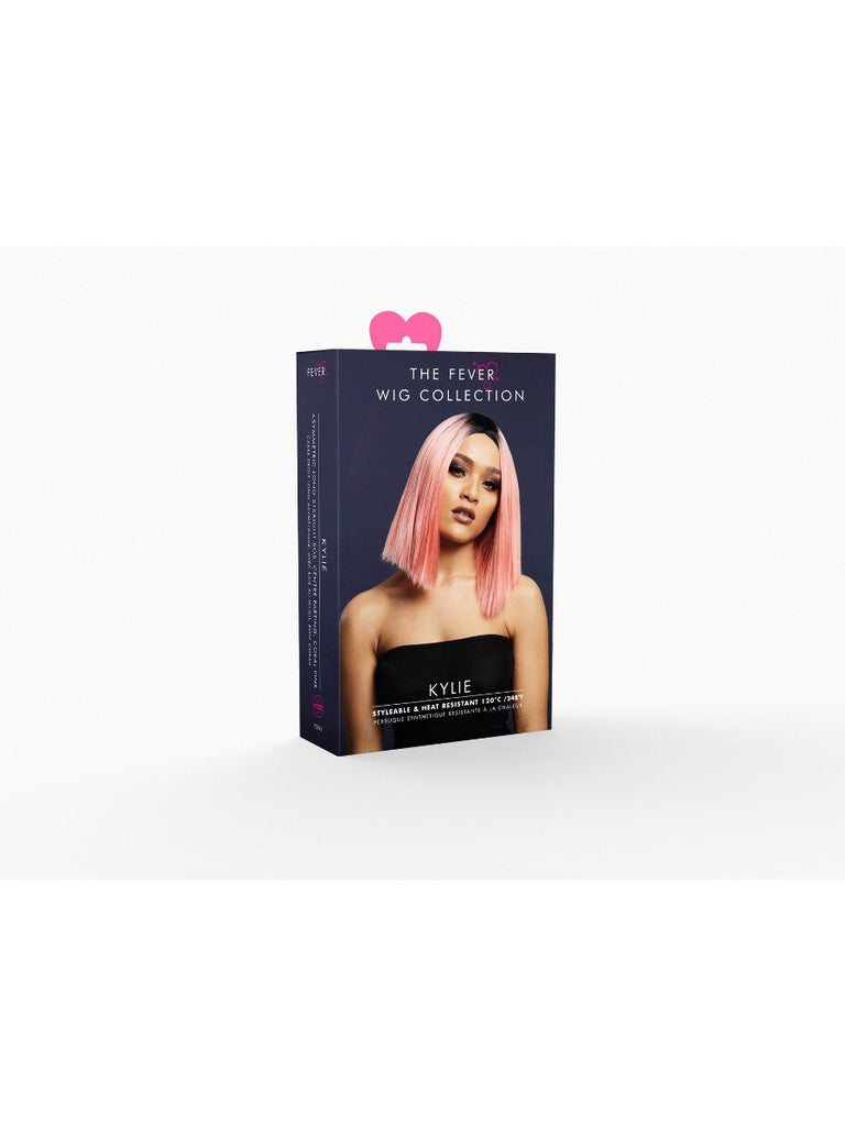Fever Kylie Wig Two Toned Blend Magenta Long Straight Bob Centre Parting 37cm main image 1