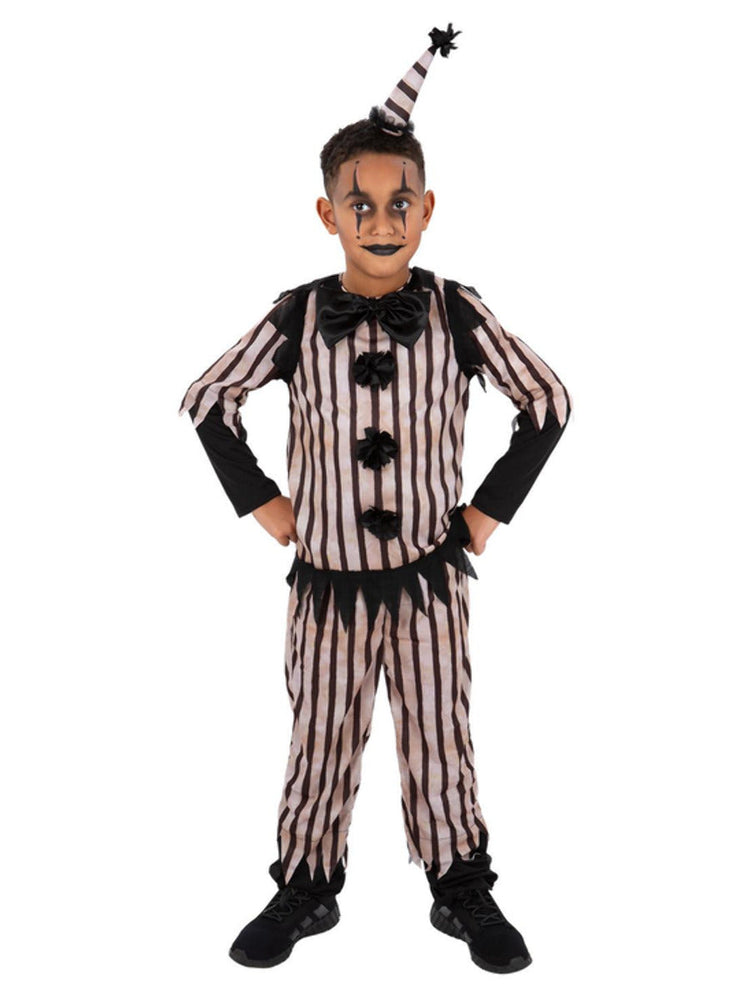 Dark Vintage Clown Costume, Boys