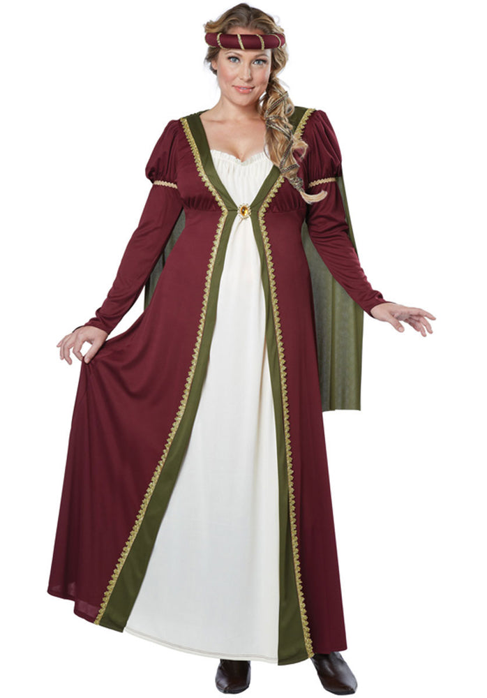 Plus Size Medieval Maiden Costume