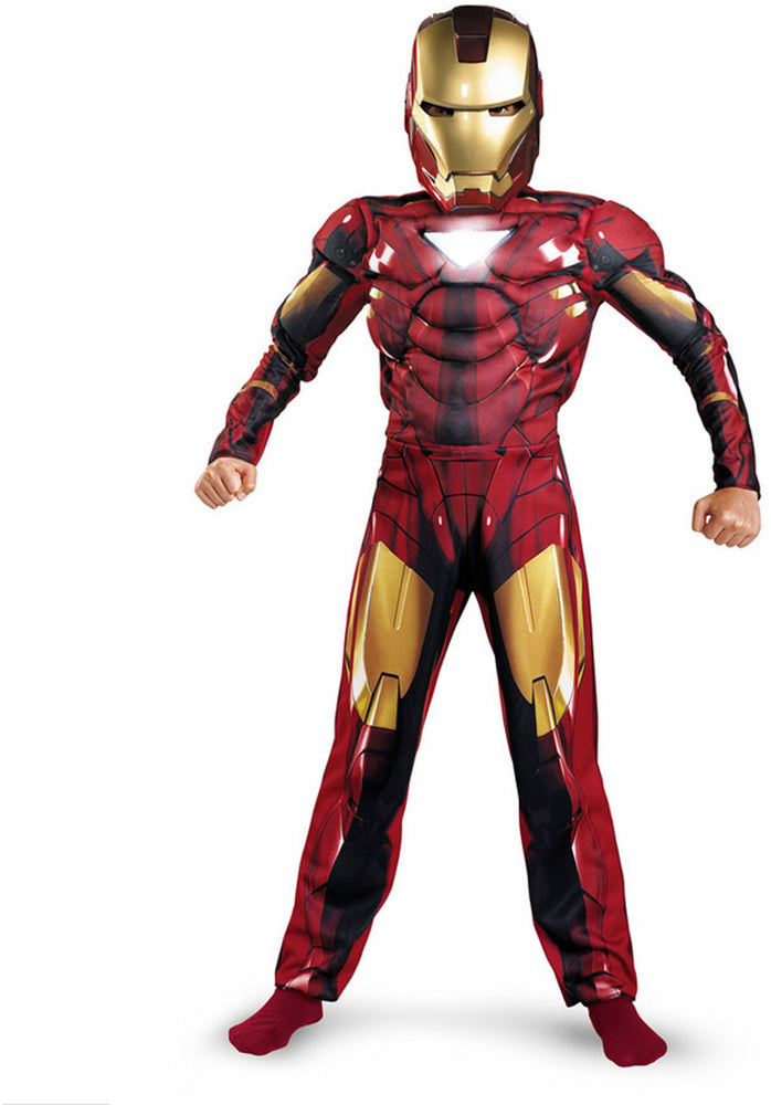 Iron Man 2 Childs Glow Muscle Chest Costume