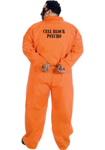Cell Block Costume, Plus Size Orange Prisoner Uniform
