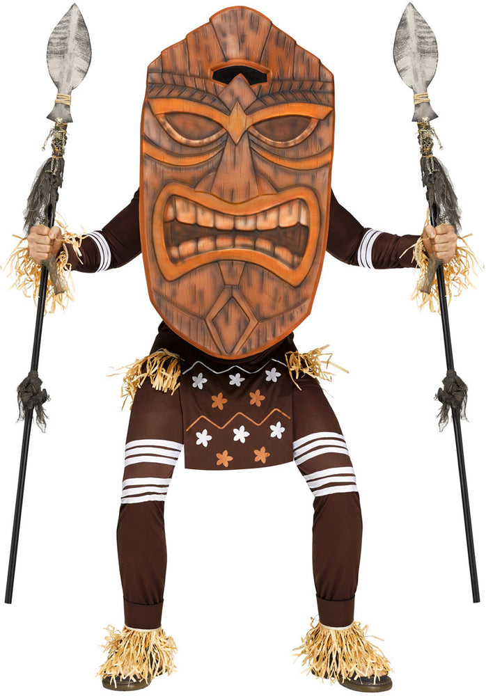 Tiki Warrior Hawaiian mythology Halloween Fancy Dress