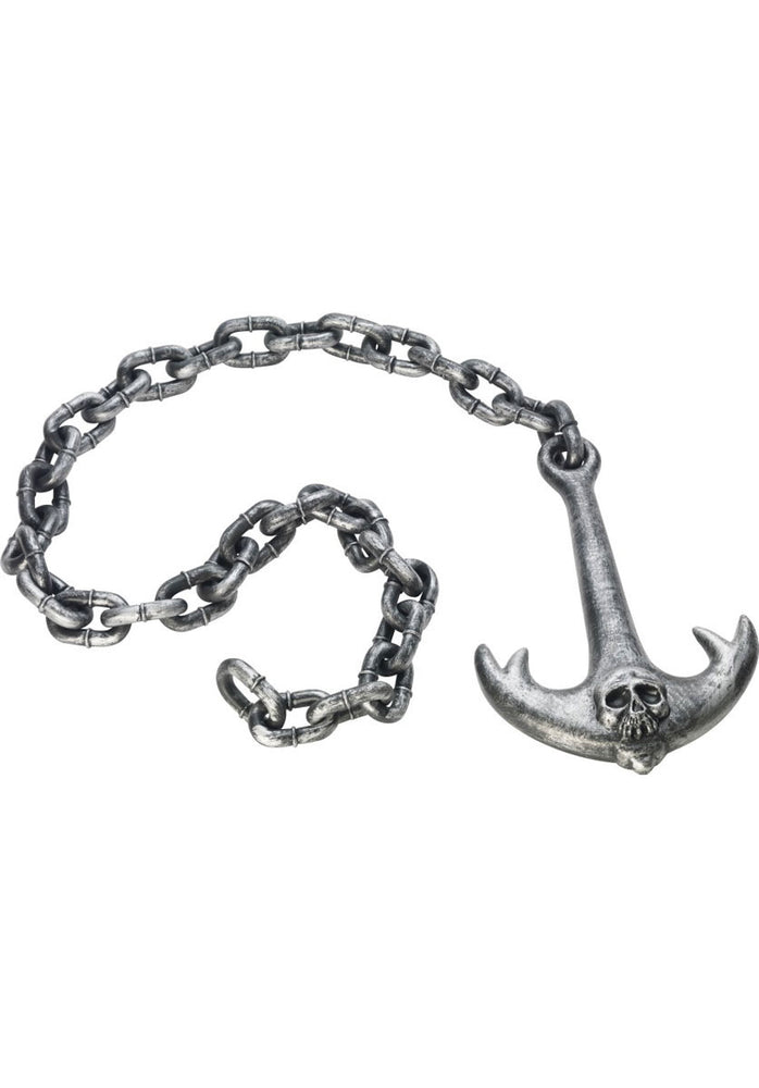 Anchor and Chain Silver Costume Accessory