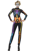 Ladies Neon Skeleton Costume