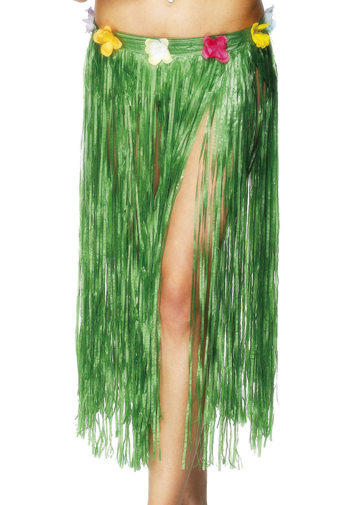Hawaiian Skirt, Green 29in/73cm Long