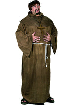 Monk Costume w/ Wig, Plus Size Costumes
