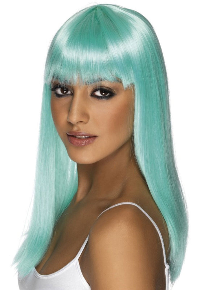 Glamourama Wig Neon Aqua