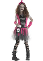 Prom Queen Zombie Girl Evil Undead Childs Costume