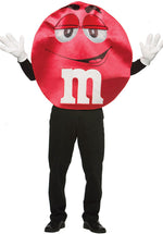 Adult M & M Red Costume, Deluxe Quality Fancy Dress