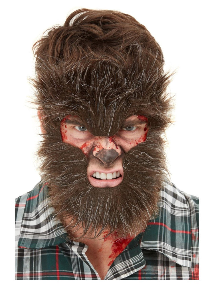 Smiffys Make-Up FX, Werewolf Face Fur50811
