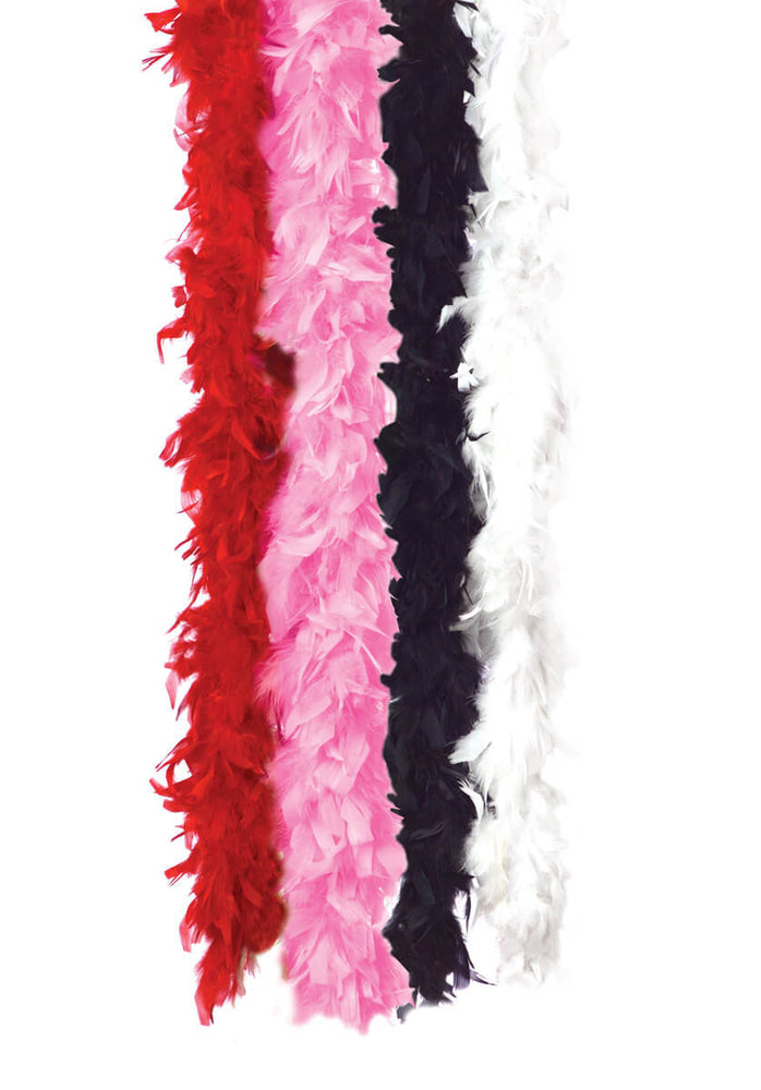 Feather Boa Solid Red