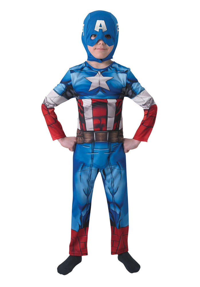 Kids Captain America Costume - Classic Marvel Fancy Dress