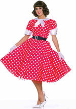 Fifties Era Wife Housewife Polka Dot Dress