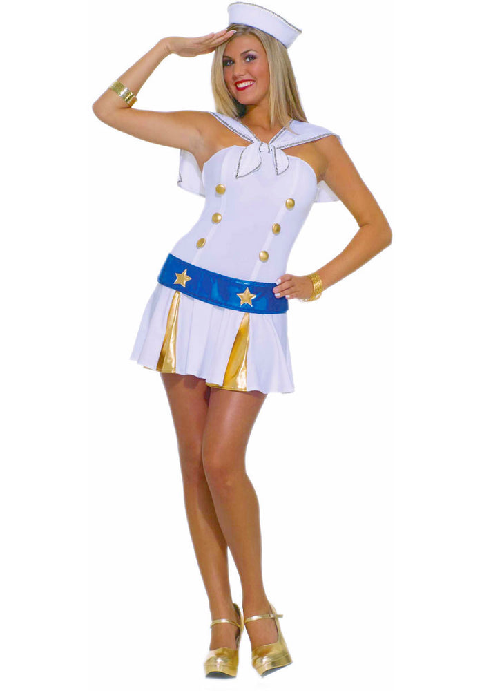 All Hands on Deck Ladies Costume, Navy Fancy Dress