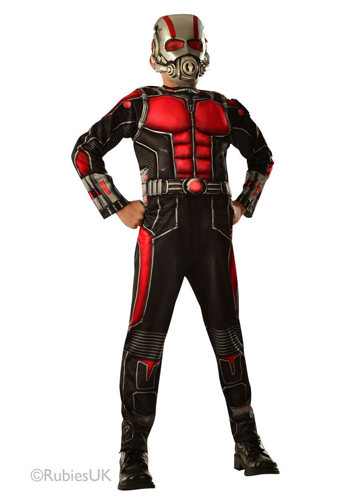 Official Marvel Licensed Deluxe Ant-Man Jumpsuit Fancy Dress