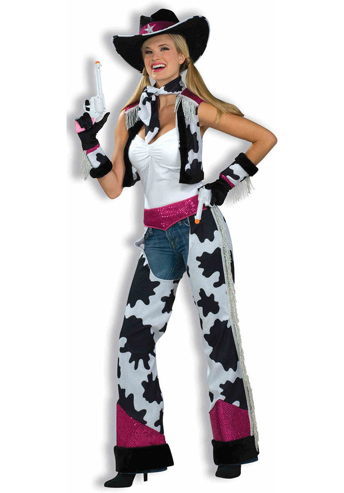 Cow Print Cowgirl Sexy Ladies Accessory Outfit