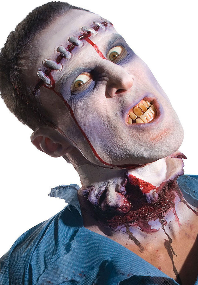 Zombie Lobotomy Prosthetic/ Make-up, Halloween Make Up