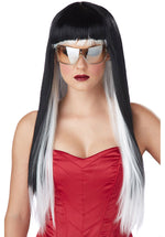 Diva Glam Costume Wig, Black & Wig