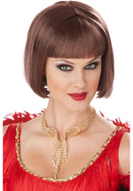 Brown Classic Flapper Costume Wig