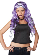 Multicolor Wig, Purple, Black & Lilac