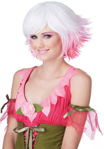 Fantasia Wig, White, Pink and Fuscia Coloured Wig