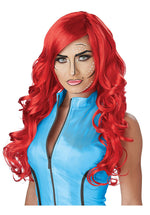 Pop Art Superhero Wig, Red