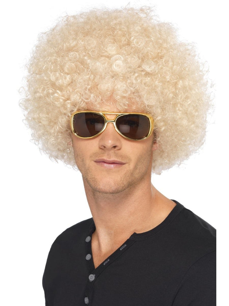 70s Funky Afro Wig, Blonde