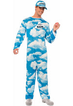 Blue White Cloudy with a Chance of Rain Onesie